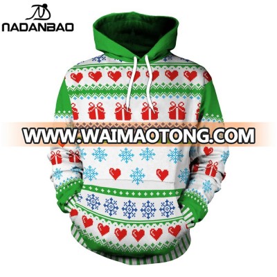 Clothing Manufacturing Christmas Cheap Hoodies Wholesale Snowflake New Year Gift printing hoodies