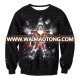 2018 ugly christmas sweatshirt custom crewneck snowflake santa claus printing sweater